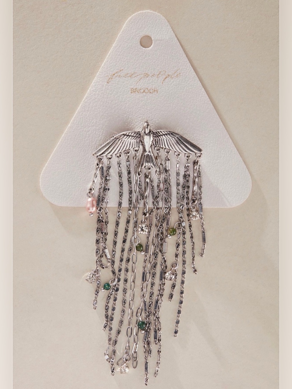 Free People NWT Cresta Dangle Brooch- silver. $30